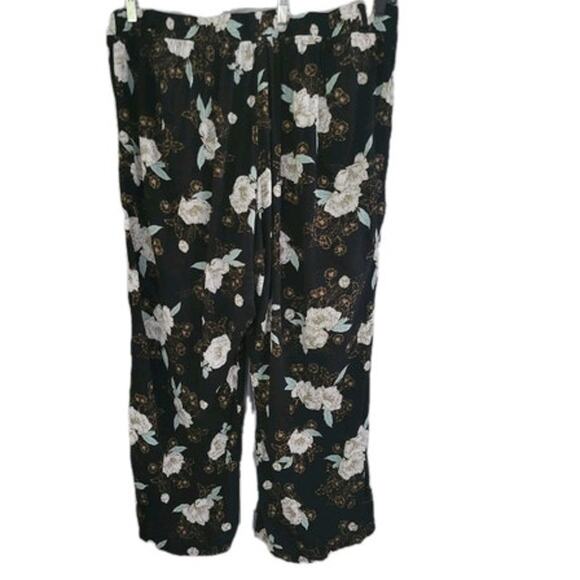 Torrid Wide Leg‎ Pants Women's 3x Floral Pull On Pockets Elastic Waistband - Picture 8 of 9